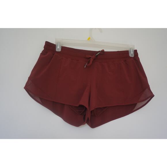 Lululemon Running Shorts Size 10 Red - Picture 1 of 6